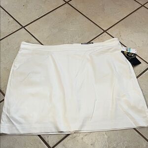 PGA TOUR Gold White Women's Skirt NWT Sz 16